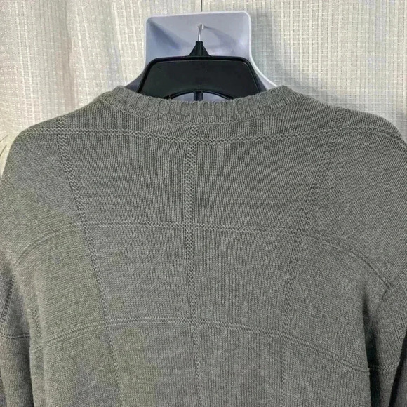 Colours By Alexander Julian Cable Knit Crewneck Sweater Mens Large Long - Picture 5 of 9